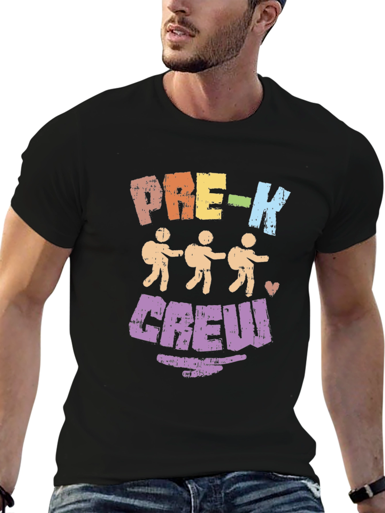 Camiseta Negra Pre-K Crew