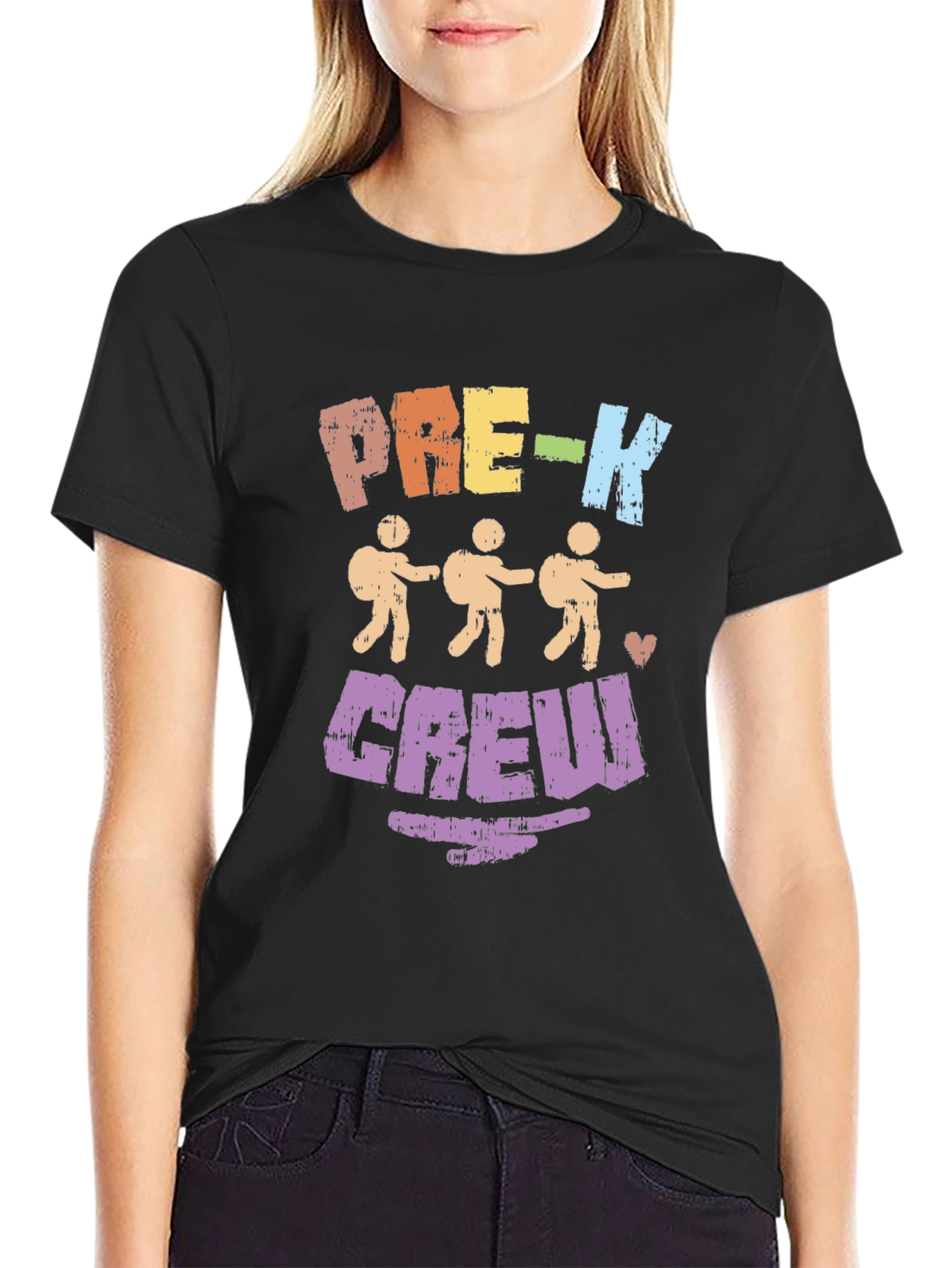 Camiseta Negra Pre-K Crew