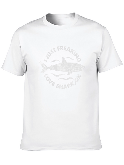 Camiseta Negra: Amo los Tiburones
