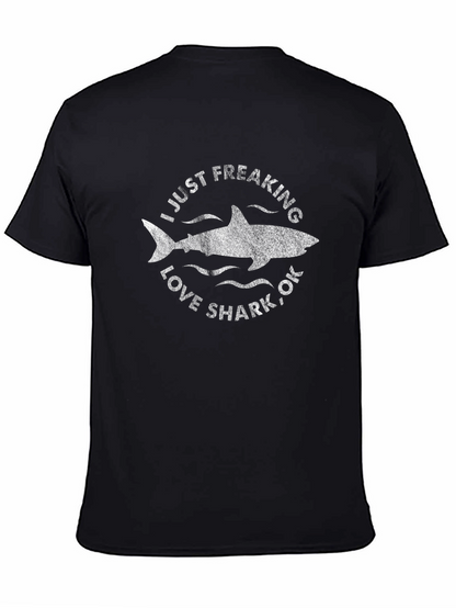 Camiseta Negra: Amo los Tiburones