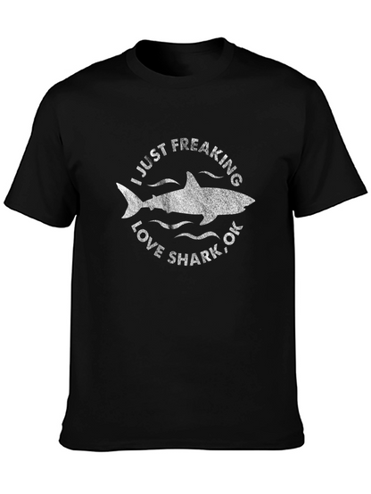 Camiseta Negra: Amo los Tiburones
