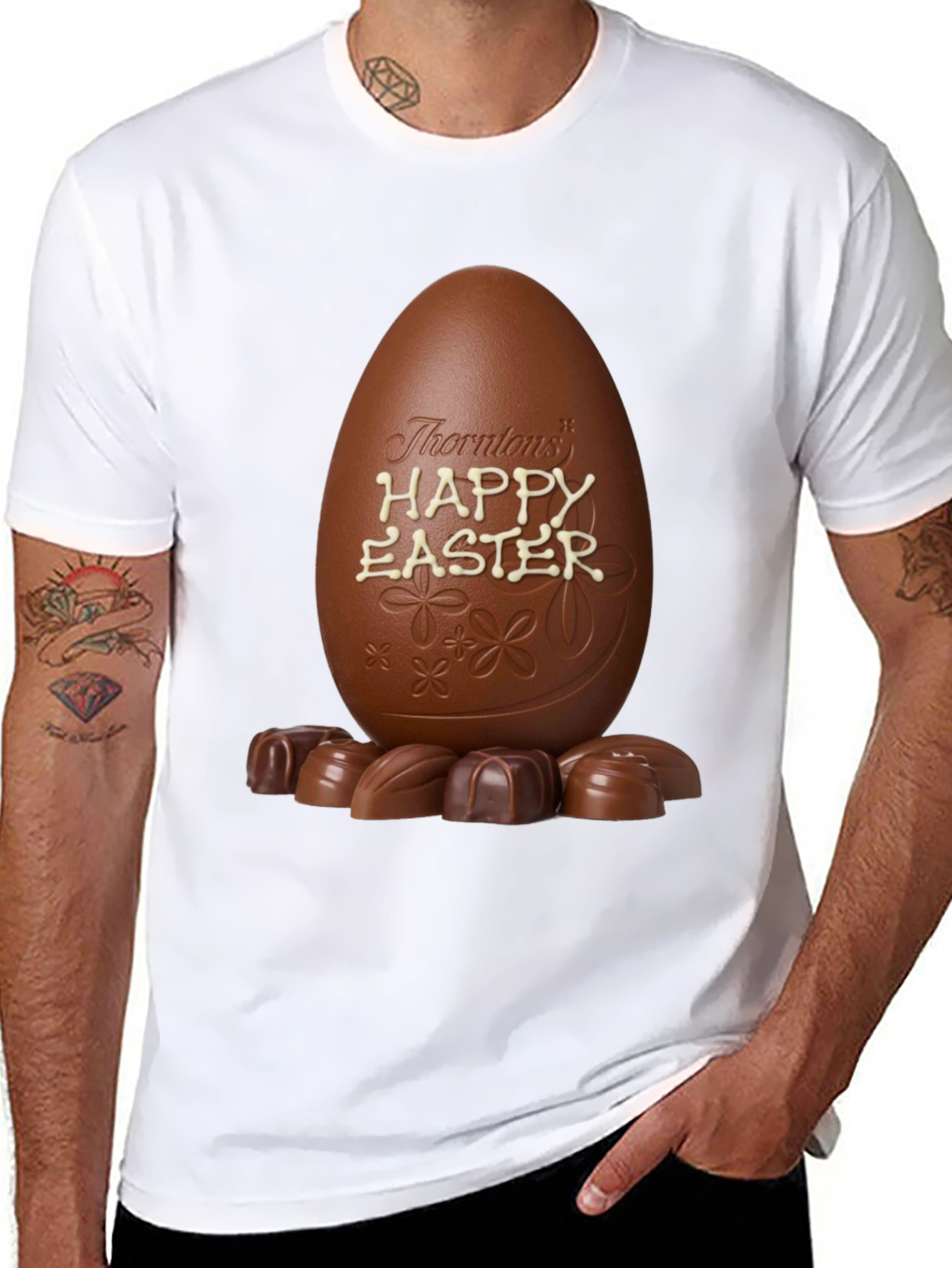 Camiseta Huevo de Pascua Chocolate