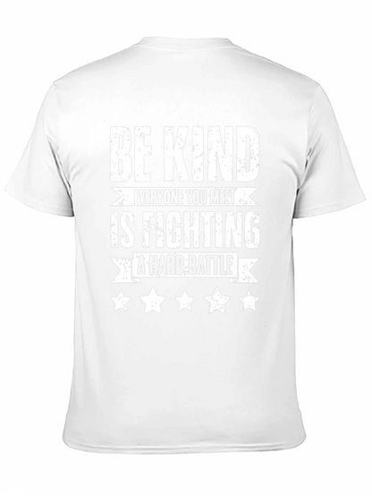Camiseta Negra Sé amable con estrellas