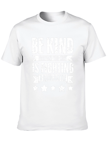 Camiseta Negra Sé amable con estrellas