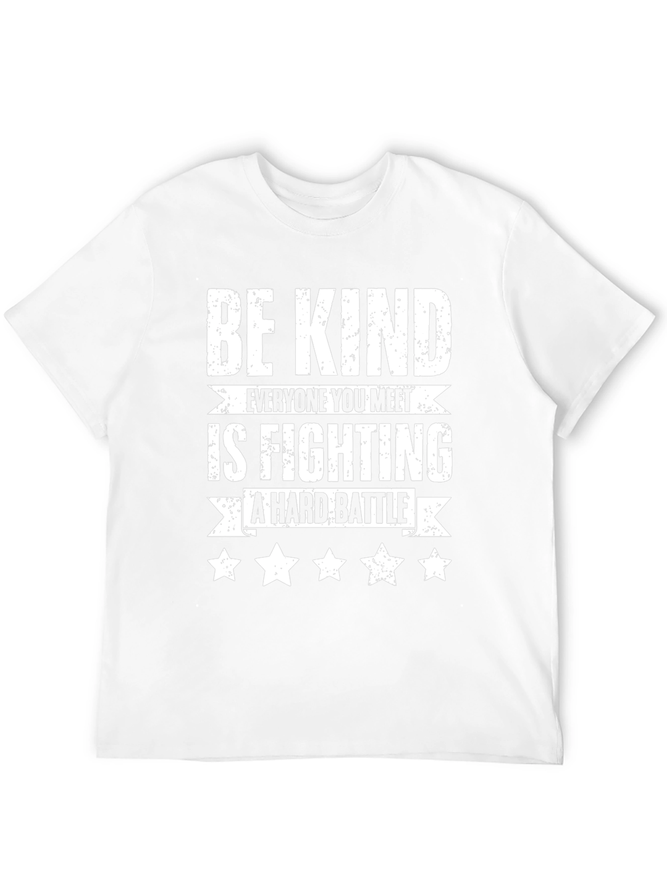 Camiseta Negra Sé amable con estrellas