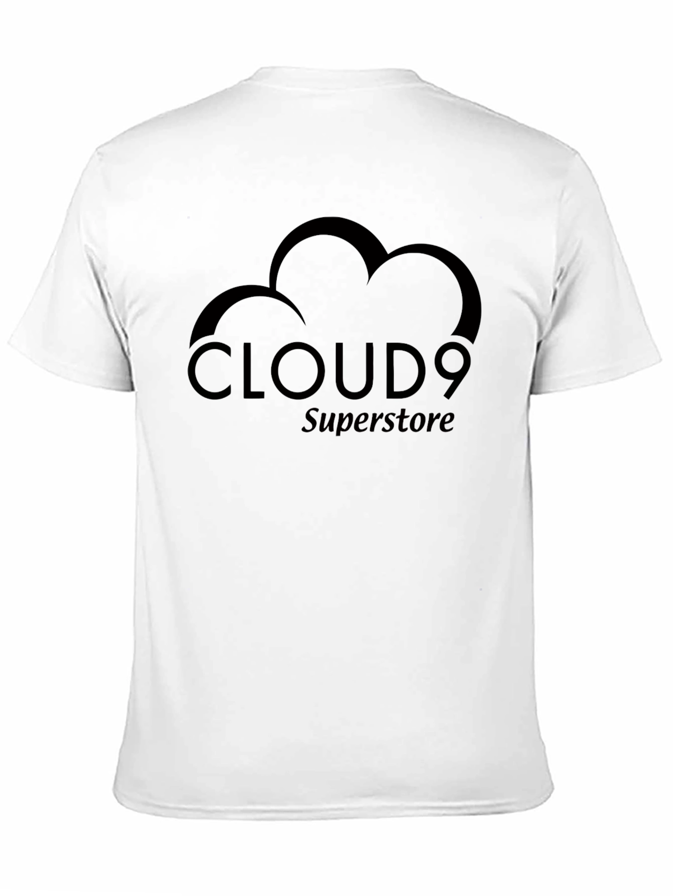 Camiseta Negra Cloud 9 Superstore - Estilo Casual