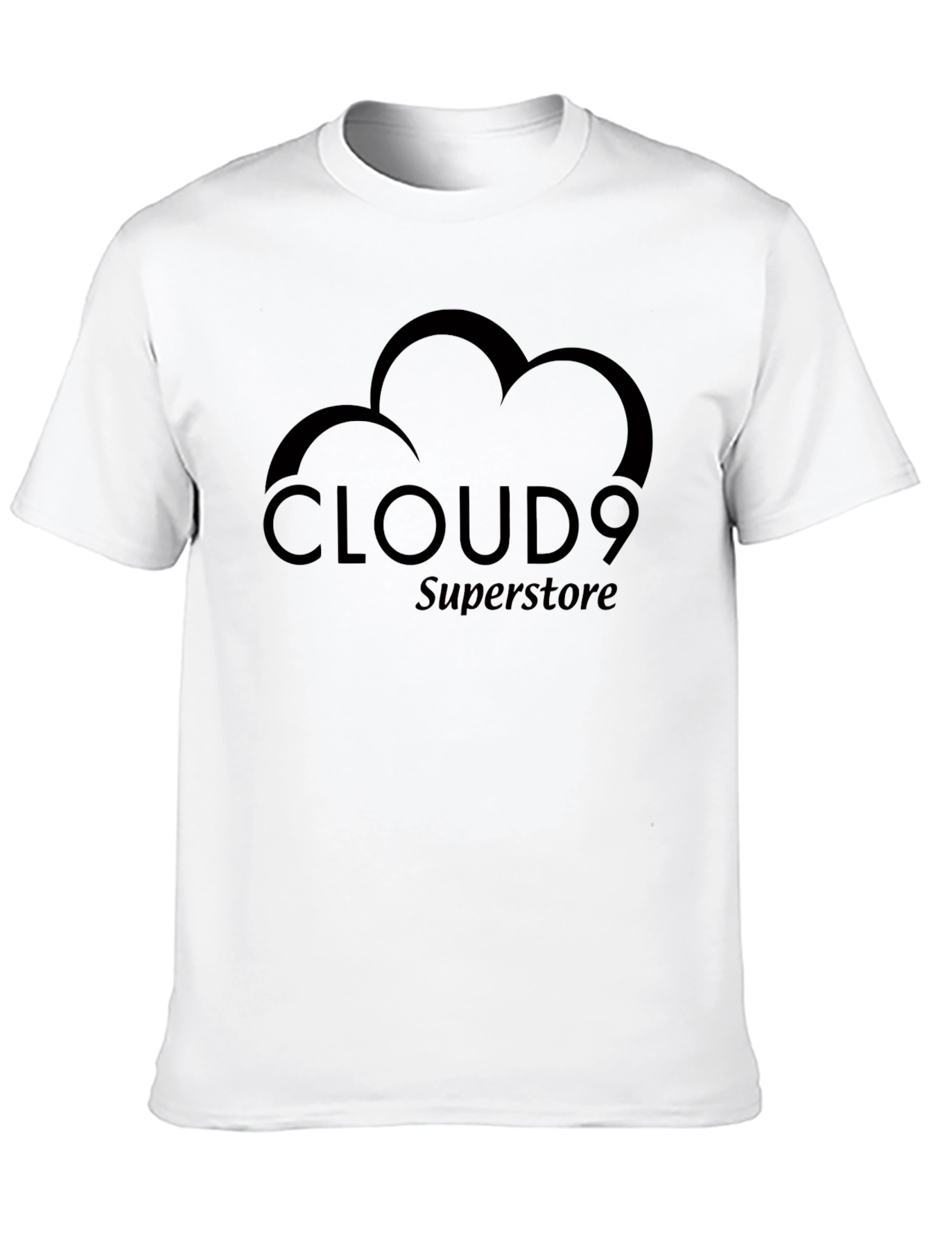 Camiseta Negra Cloud 9 Superstore - Estilo Casual