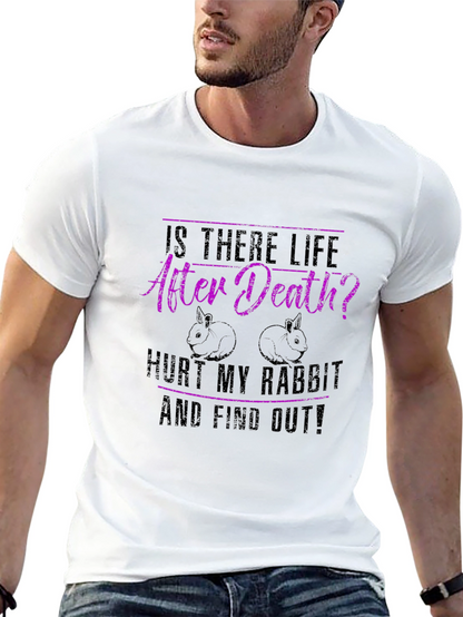 Camiseta Negra: ¿Hay Vida Después de la Muerte? Conejo