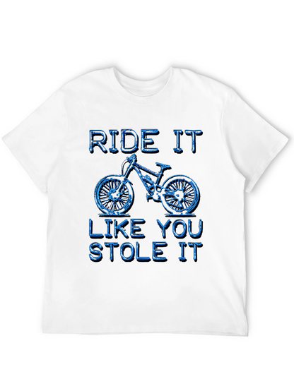 Camiseta Negra Ride It Like You Stole It