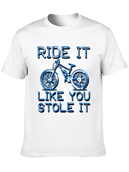 Camiseta Negra Ride It Like You Stole It