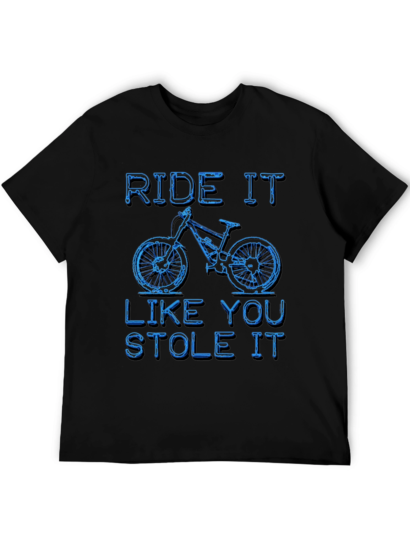 Camiseta Negra Ride It Like You Stole It