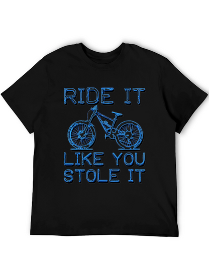 Camiseta Negra Ride It Like You Stole It
