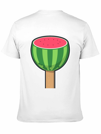 Camiseta Negra con Diseño de Sandía Divertida