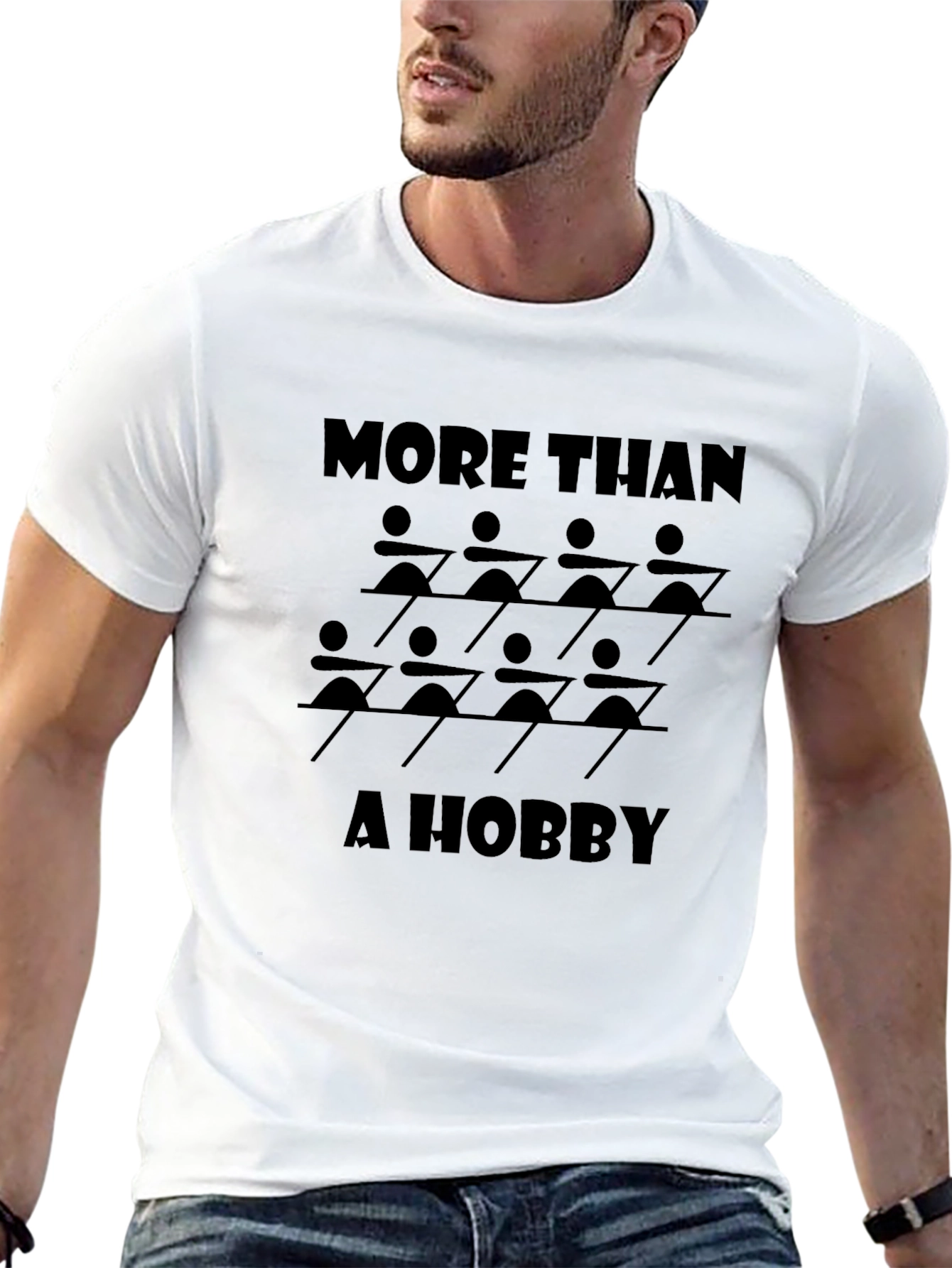Camiseta Negra: Más que un Hobby - Remo