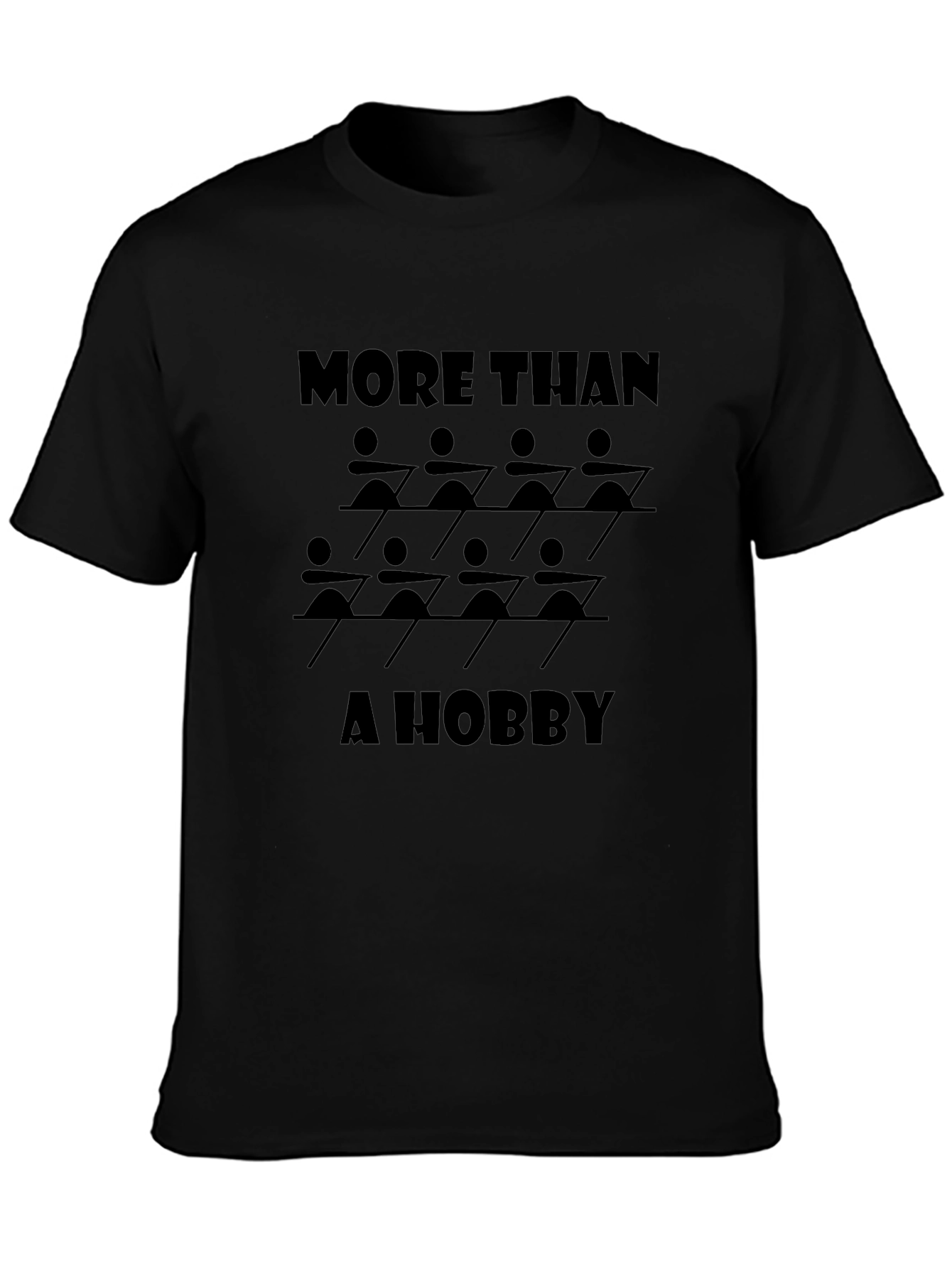 Camiseta Negra: Más que un Hobby - Remo