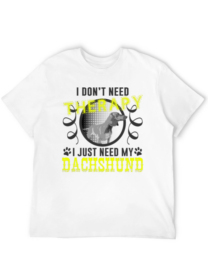 Camiseta Terapia con Dachshund