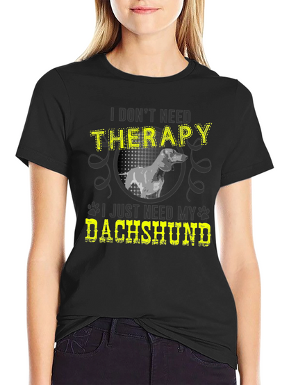 Camiseta Terapia con Dachshund