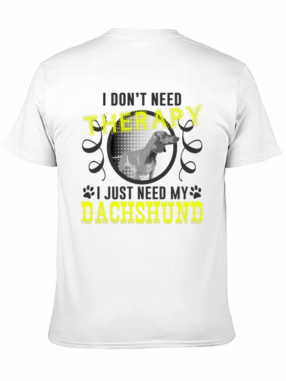 Camiseta Terapia con Dachshund