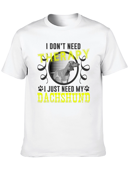 Camiseta Terapia con Dachshund