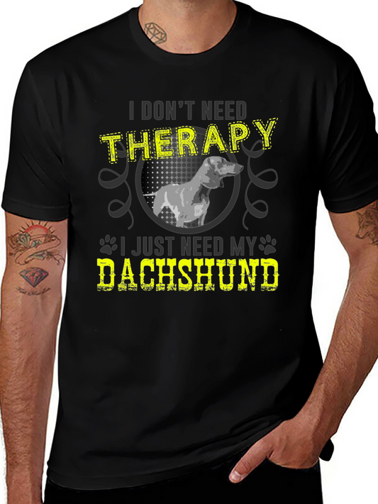 Camiseta Terapia con Dachshund