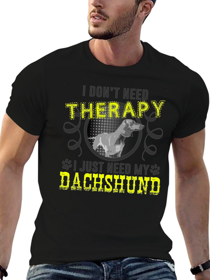 Camiseta Terapia con Dachshund