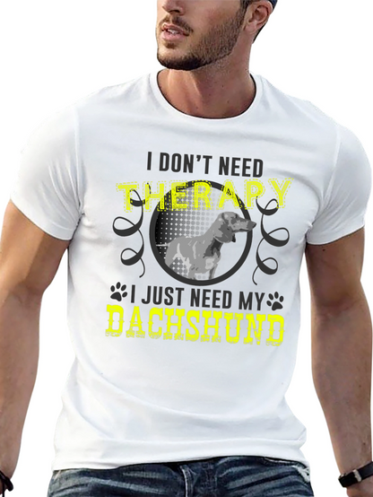 Camiseta Terapia con Dachshund