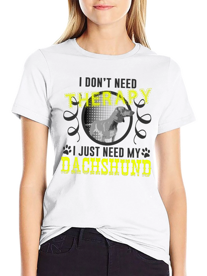 Camiseta Terapia con Dachshund