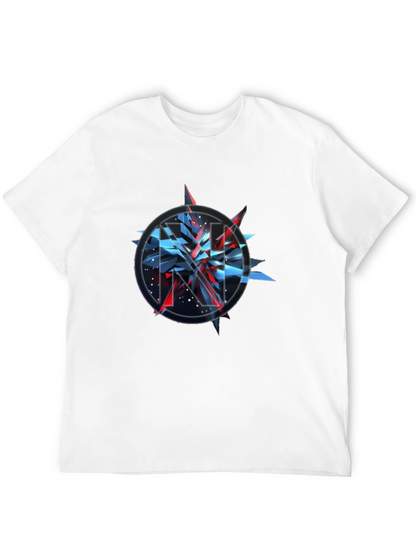 Camiseta Negra con Diseño Abstracto