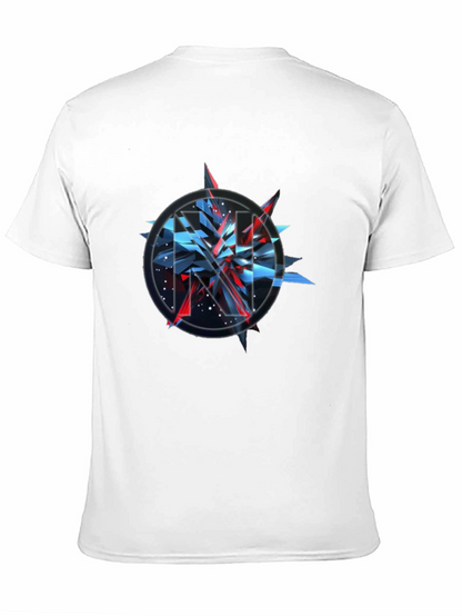 Camiseta Negra con Diseño Abstracto