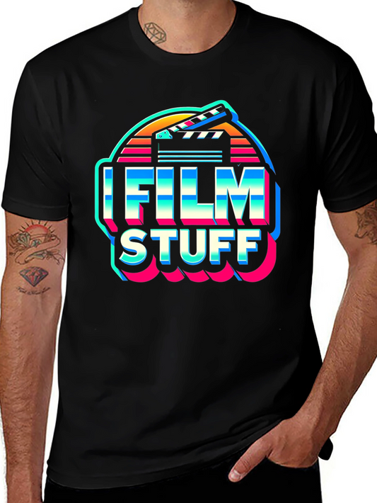 Camiseta Negra Film Stuff Retro