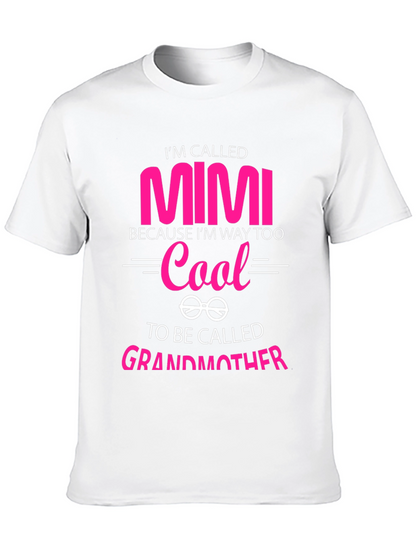 Camiseta Negra Mimi Too Cool para Abuelas Modernas