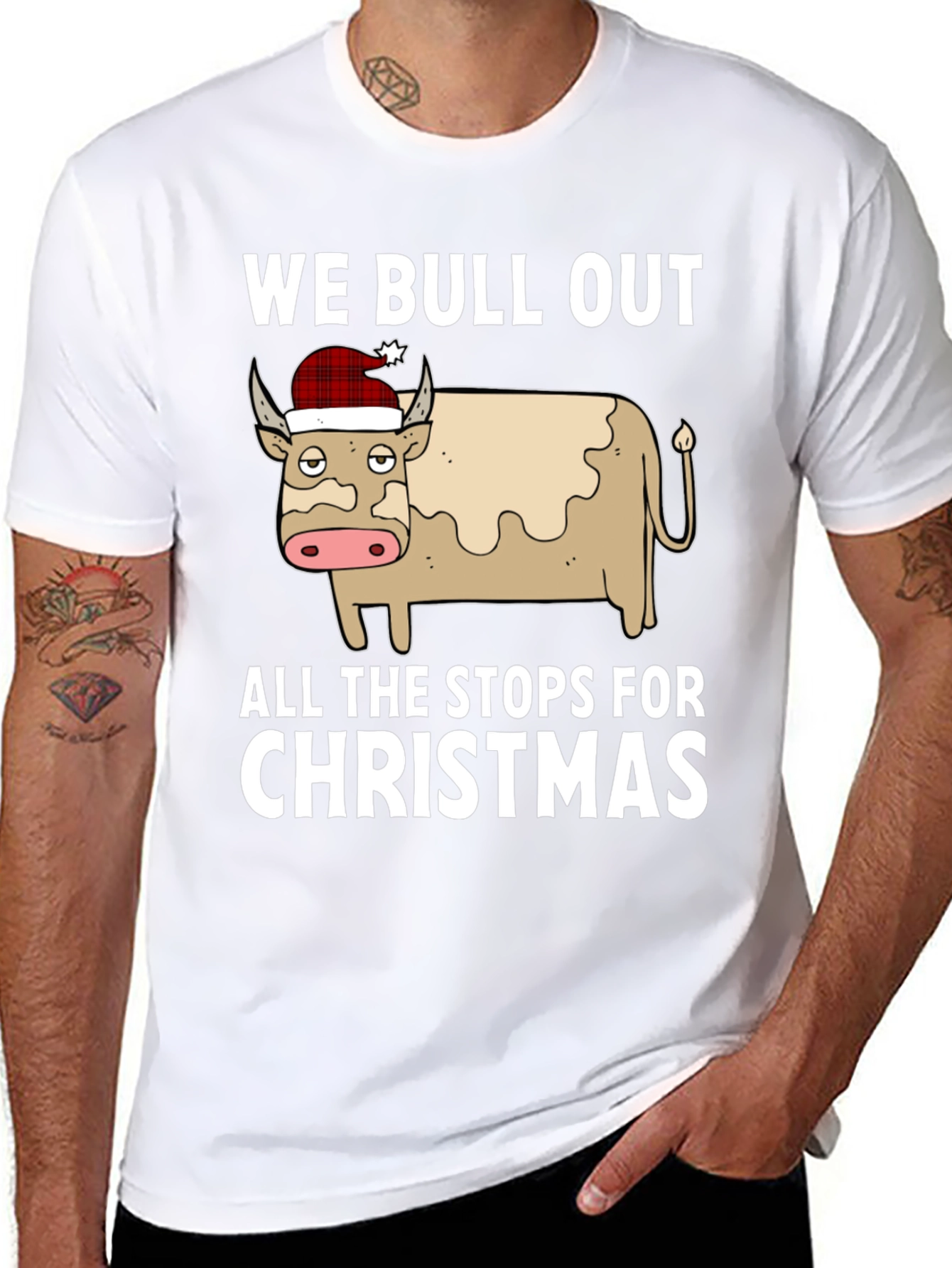 Camiseta Navideña We Bull Out