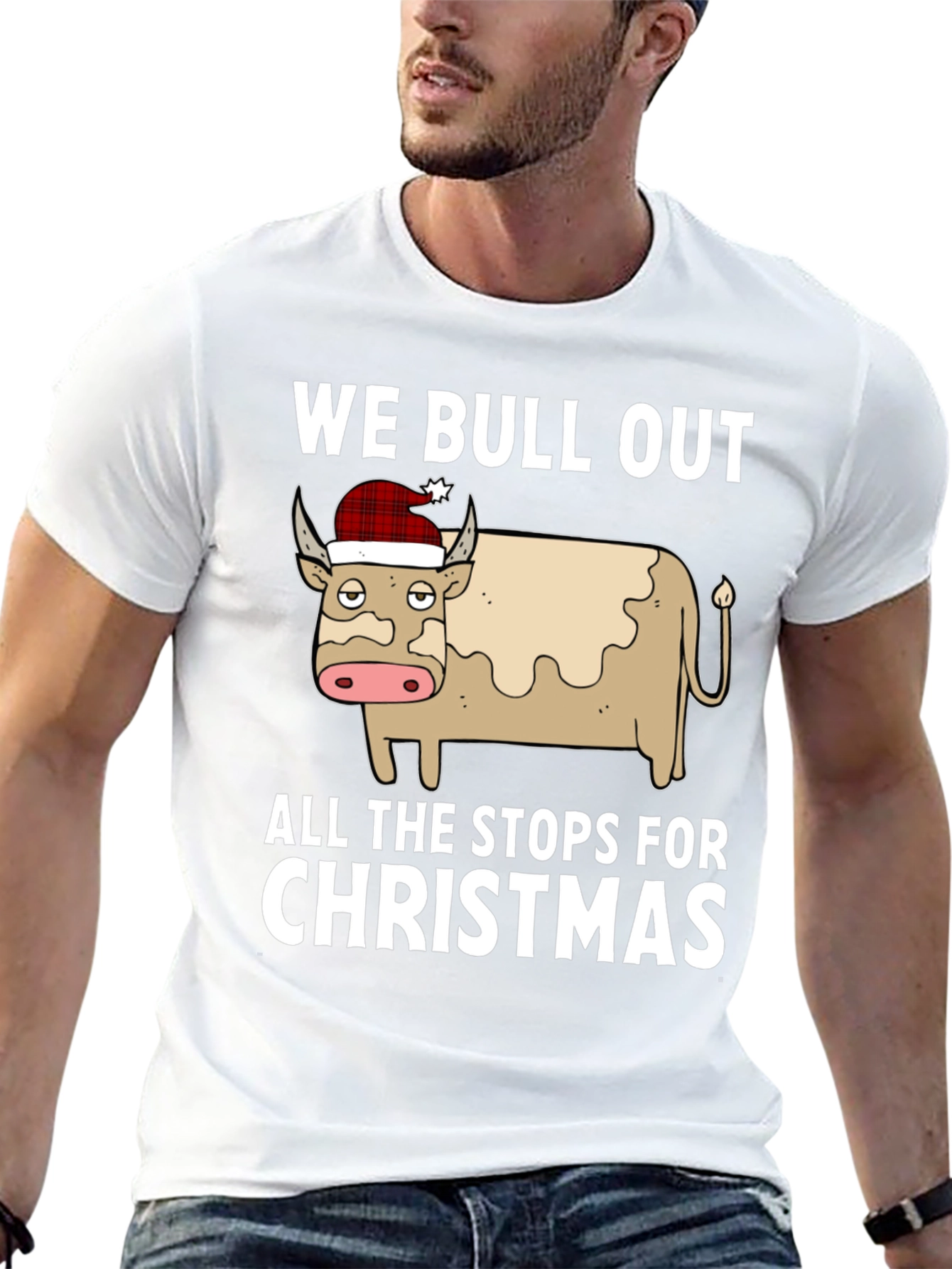 Camiseta Navideña We Bull Out