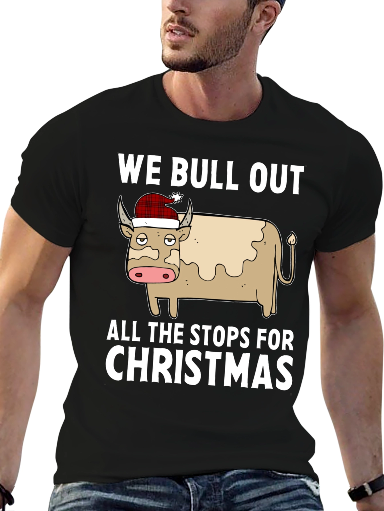 Camiseta Navideña We Bull Out