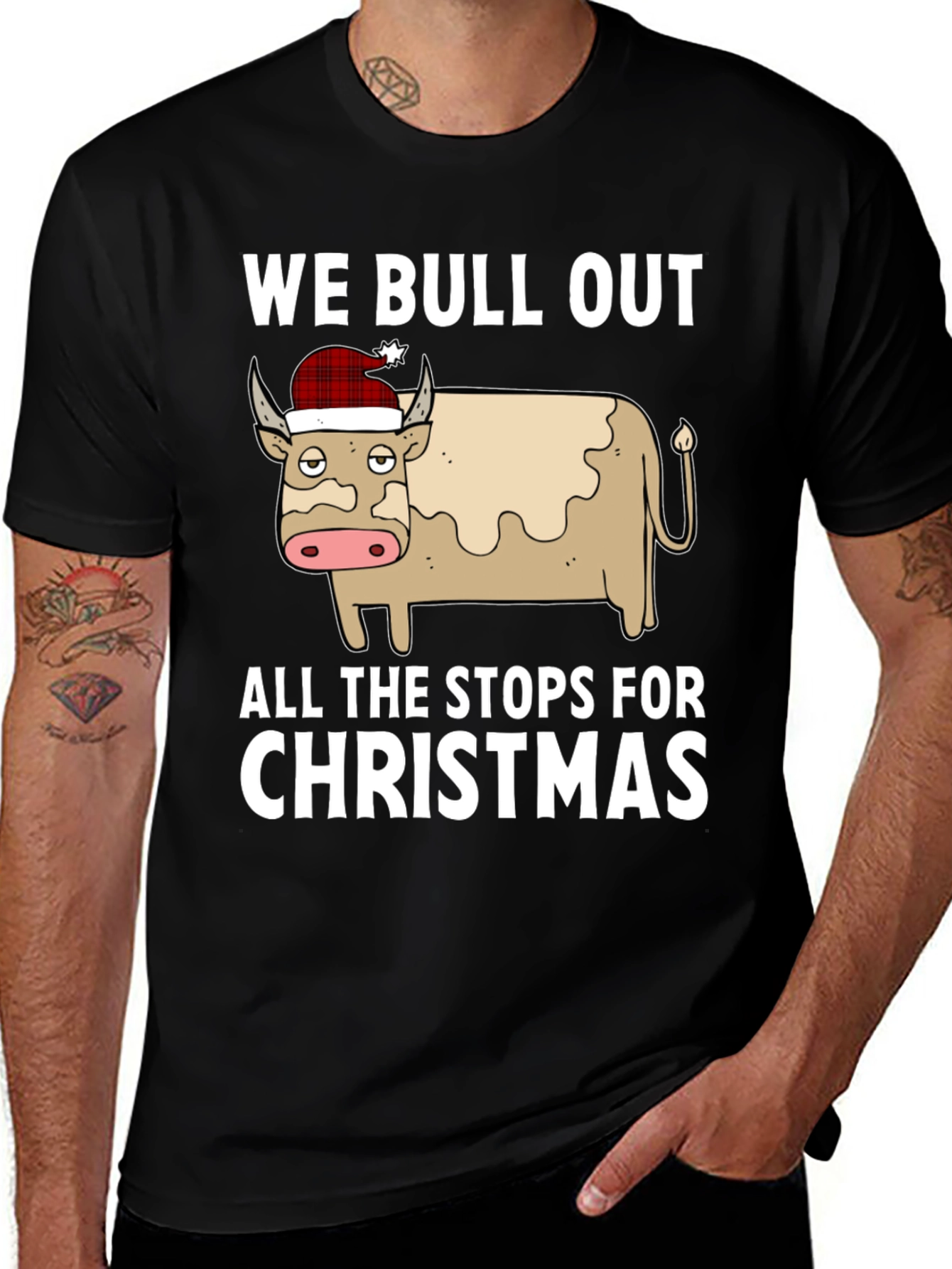 Camiseta Navideña We Bull Out