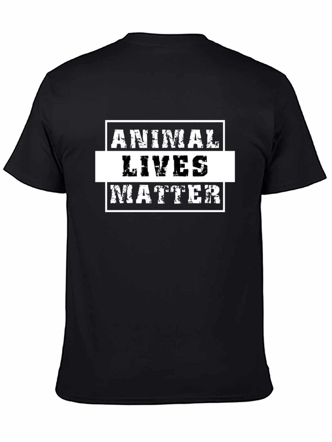 Camiseta Negra: Vidas Animales Importan