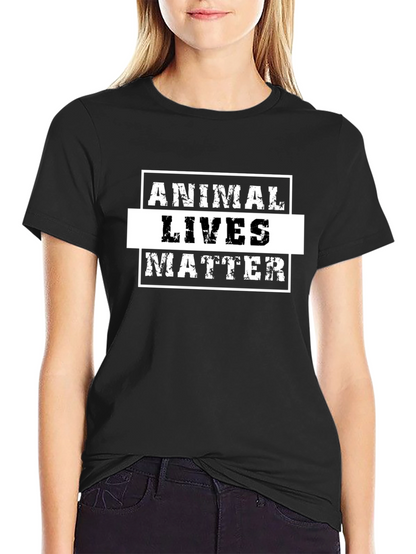 Camiseta Negra: Vidas Animales Importan