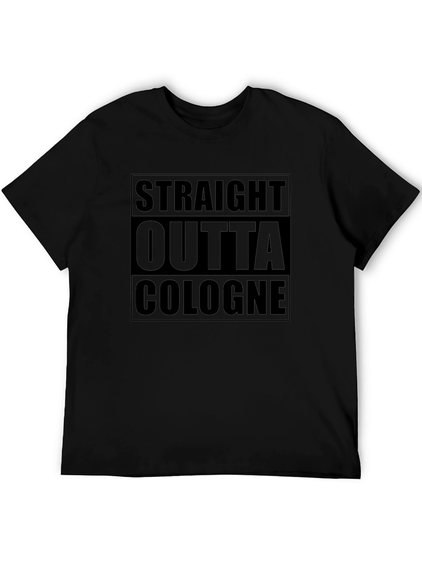 Camiseta Negra Straight Outta Cologne