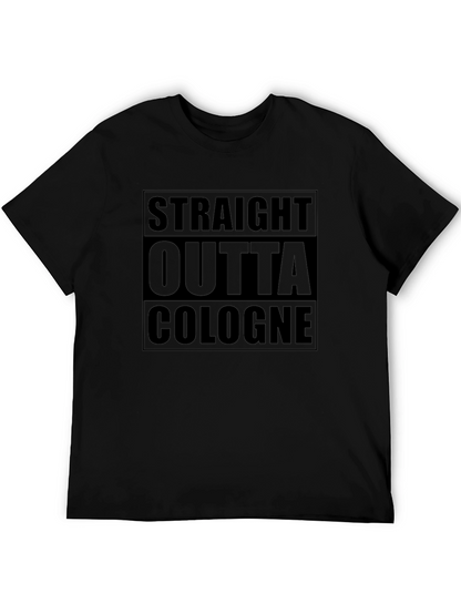 Camiseta Negra Straight Outta Cologne