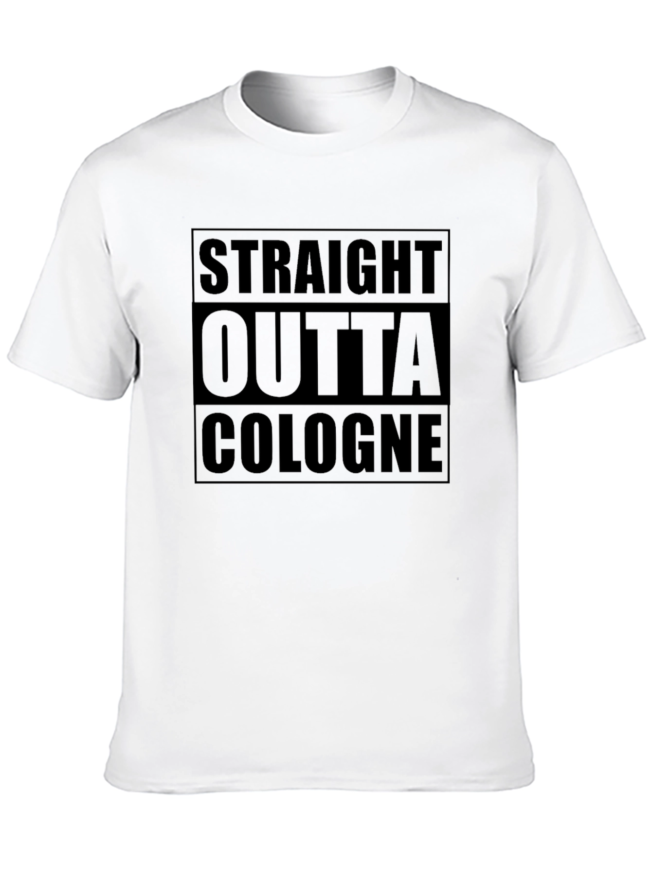 Camiseta Negra Straight Outta Cologne