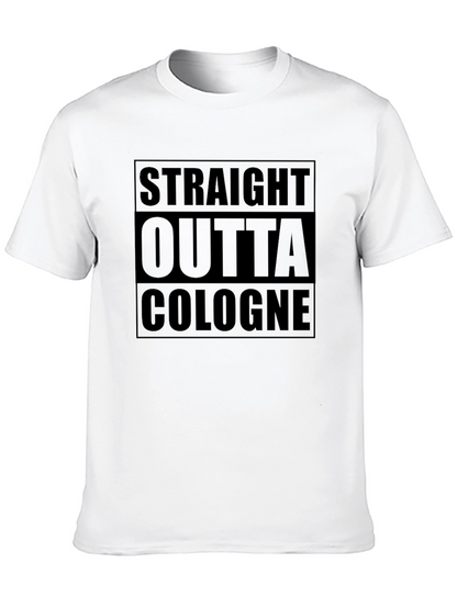 Camiseta Negra Straight Outta Cologne