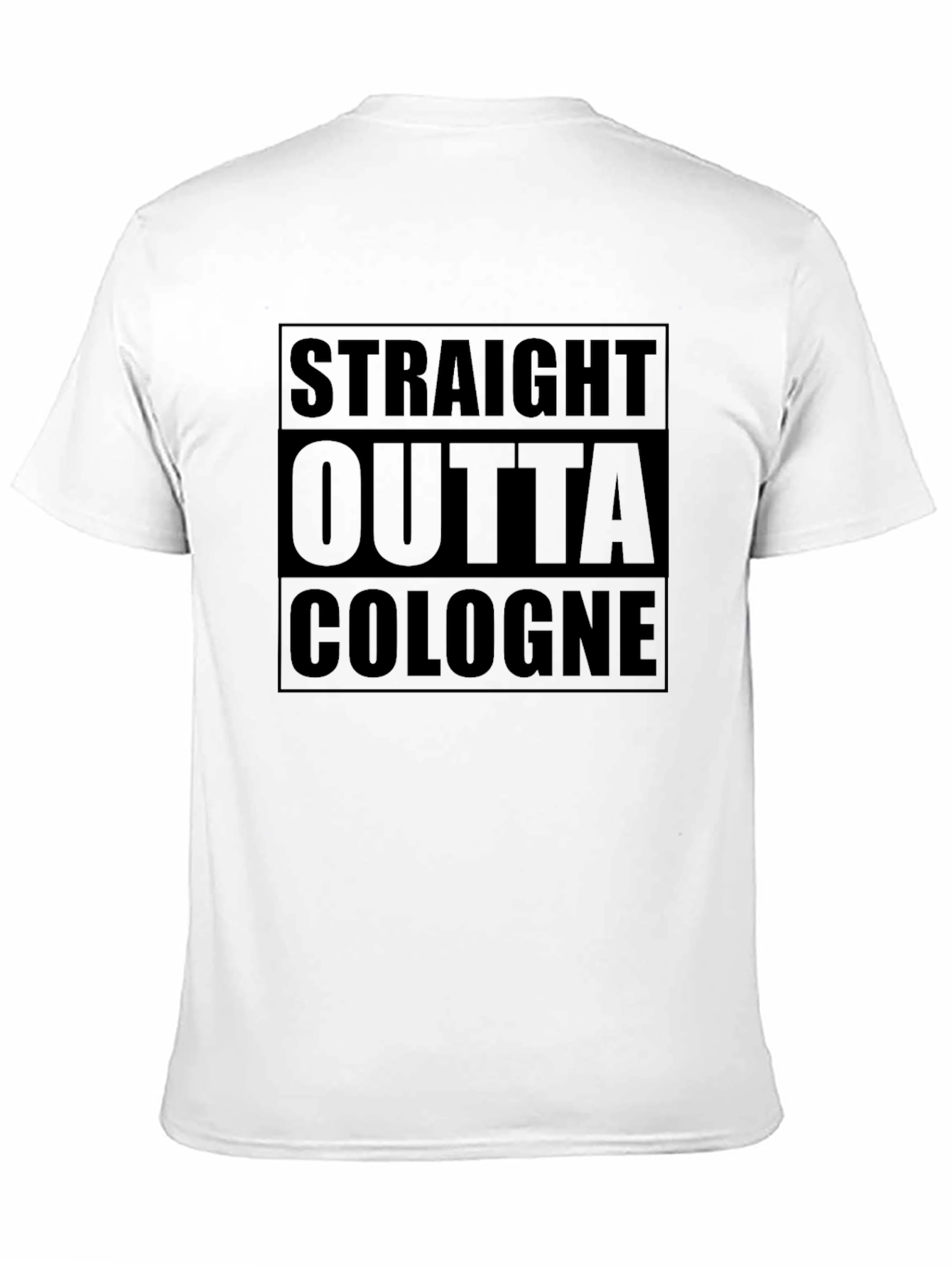 Camiseta Negra Straight Outta Cologne