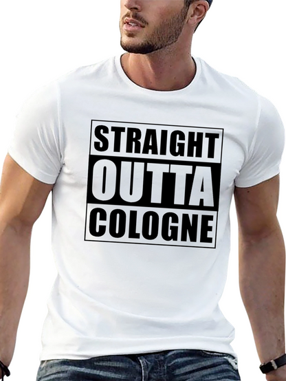 Camiseta Negra Straight Outta Cologne