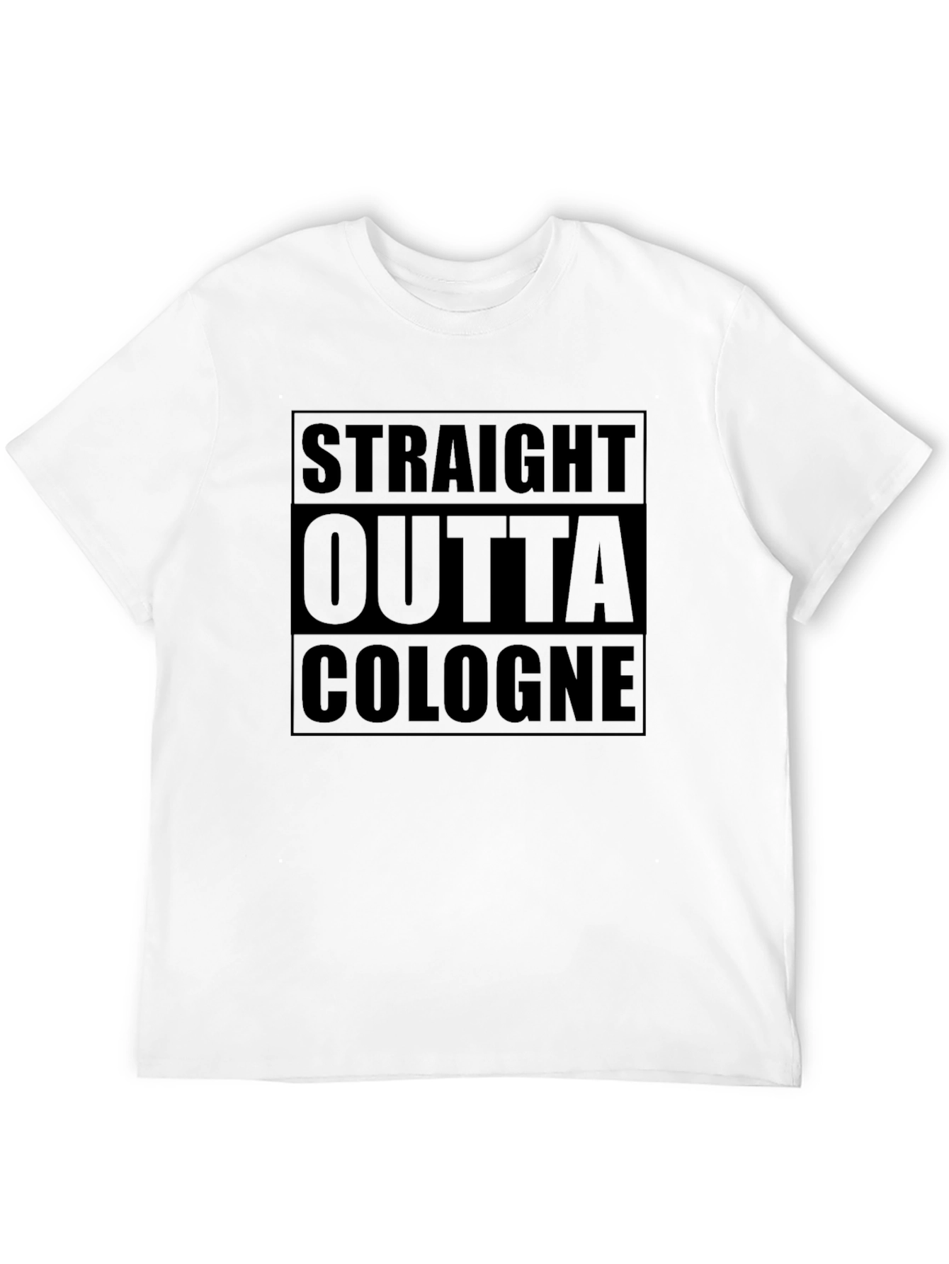 Camiseta Negra Straight Outta Cologne