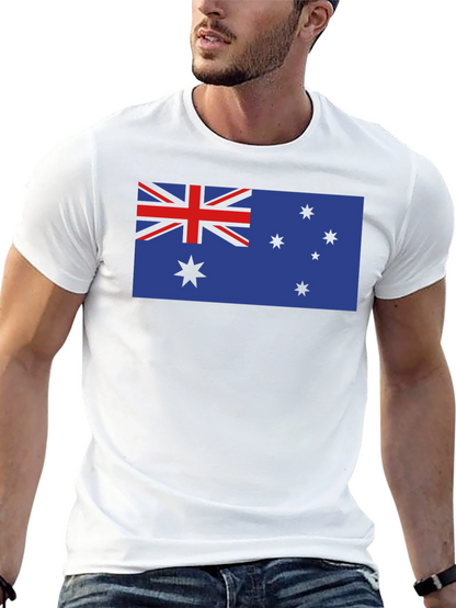 Camiseta Negra con Bandera Australiana
