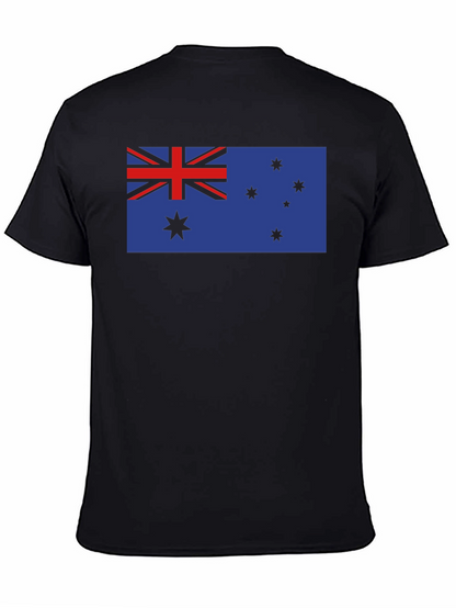 Camiseta Negra con Bandera Australiana