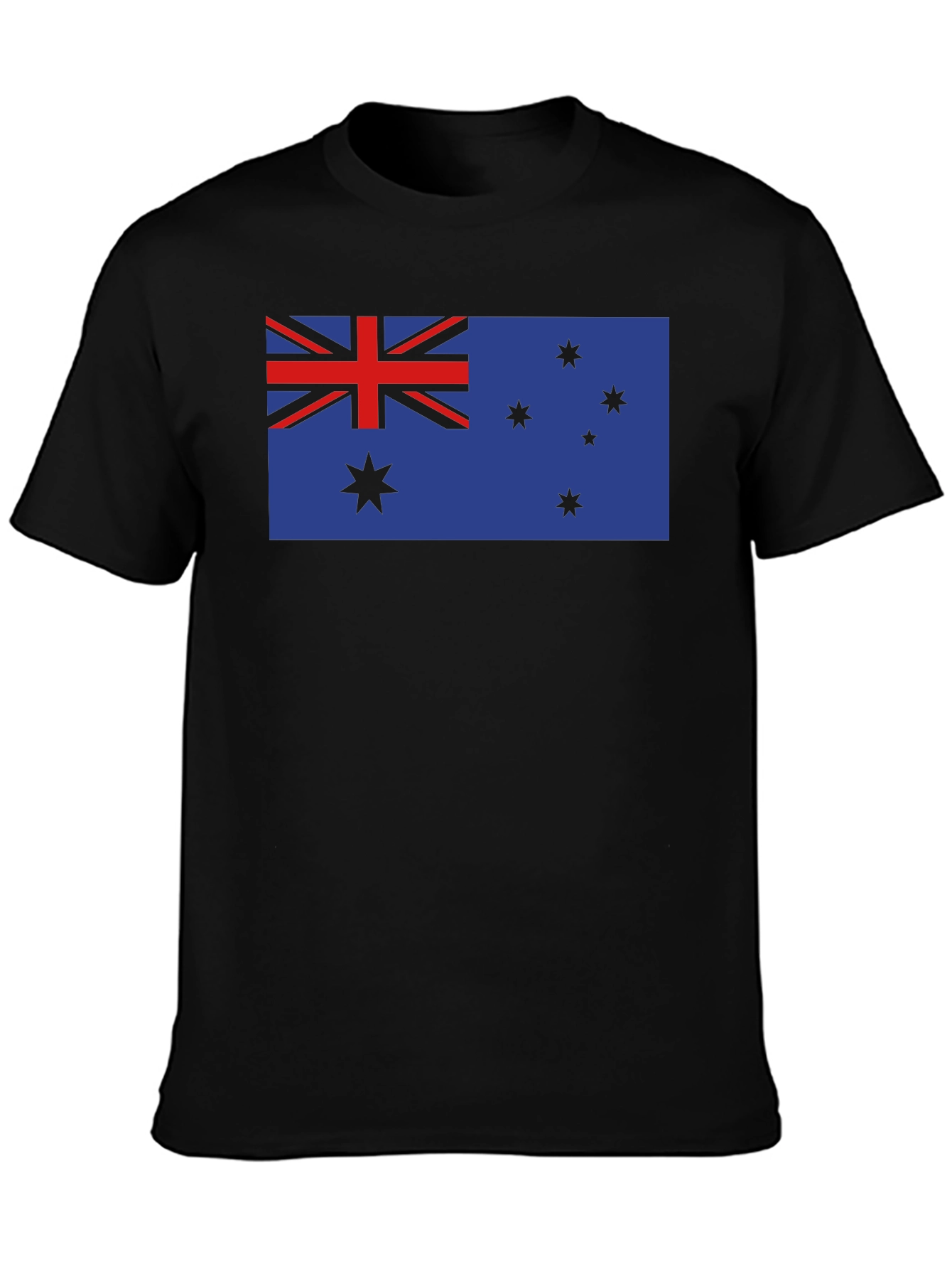 Camiseta Negra con Bandera Australiana