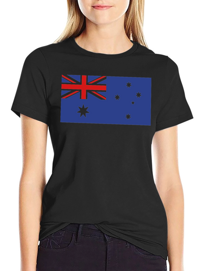 Camiseta Negra con Bandera Australiana