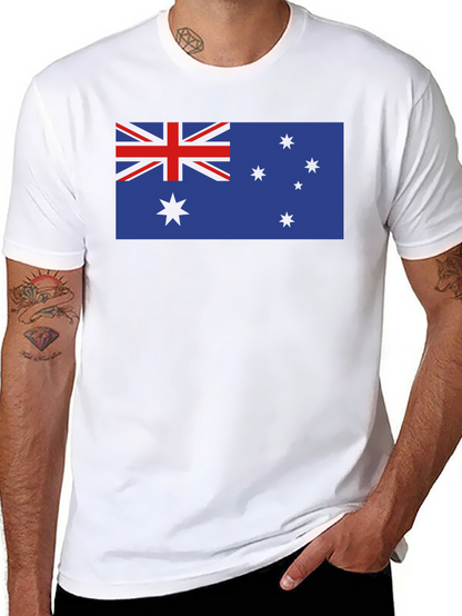 Camiseta Negra con Bandera Australiana