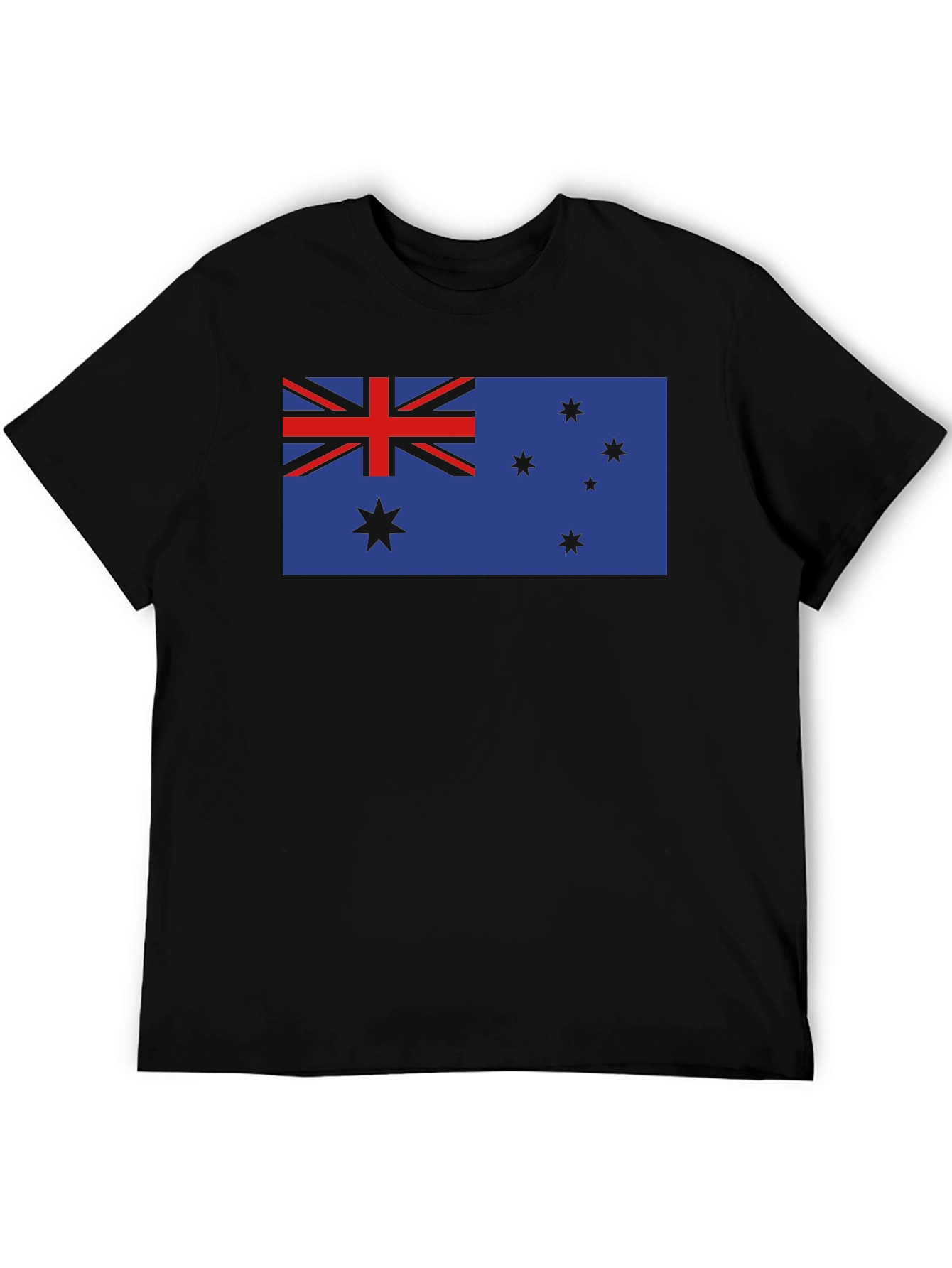 Camiseta Negra con Bandera Australiana